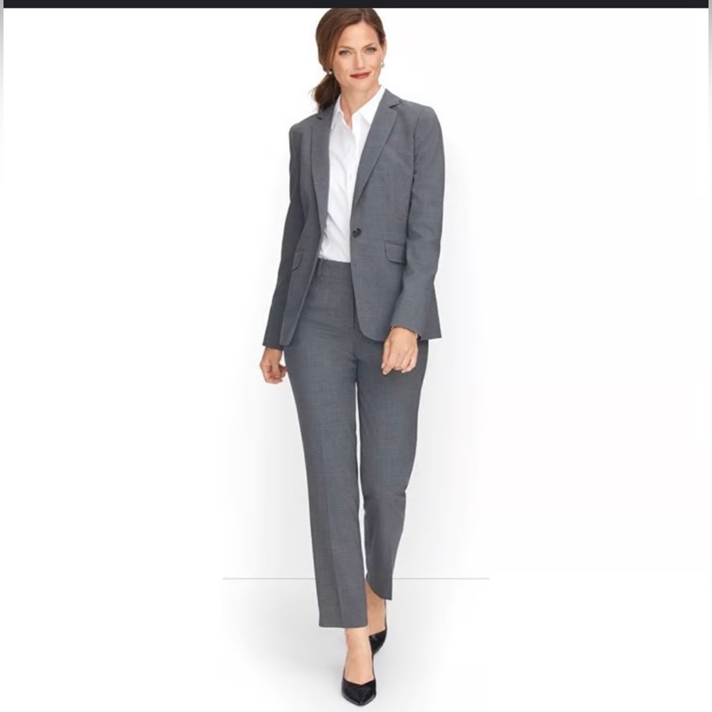 NWT Talbots‎ The Kate Fit Grey Wool Blend Blazer 10